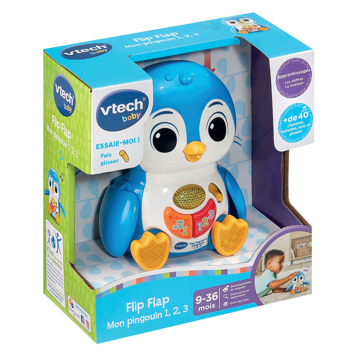 Vtech rabat pour bébé pingouin 1-2-3