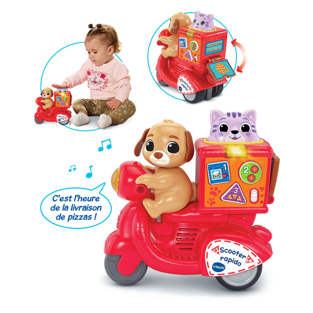 Trottinette presse bébé Vtech