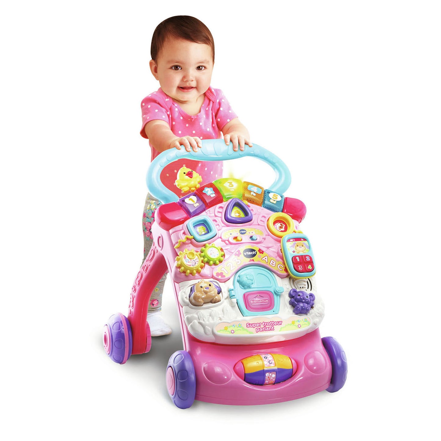 Vtech marcheur d'activité 2-en-1 rose