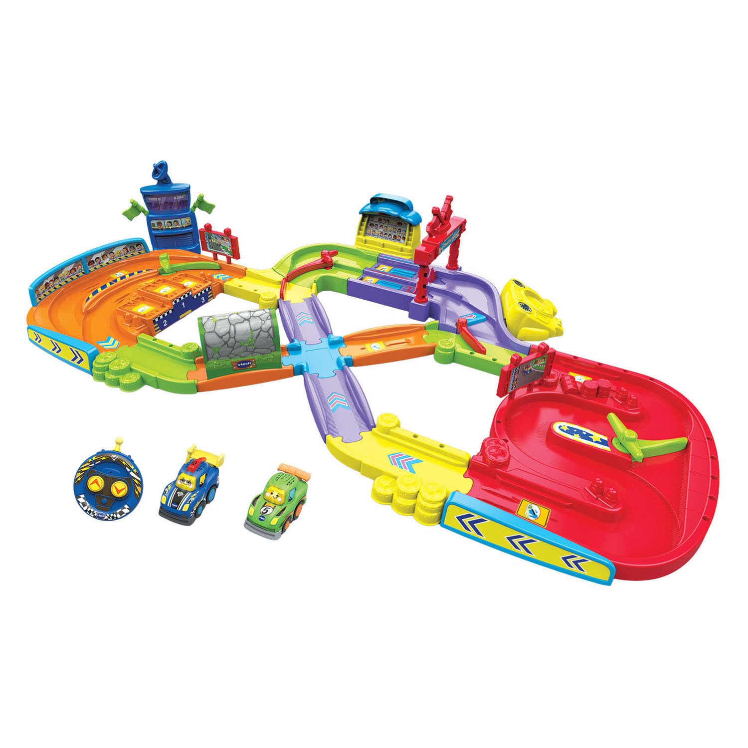 Vtech toot toot cars - mon premier circuit interactif incl. 2 voitures