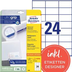 Étiquettes multifonctions avery quickpeel 600 pièces blanches
