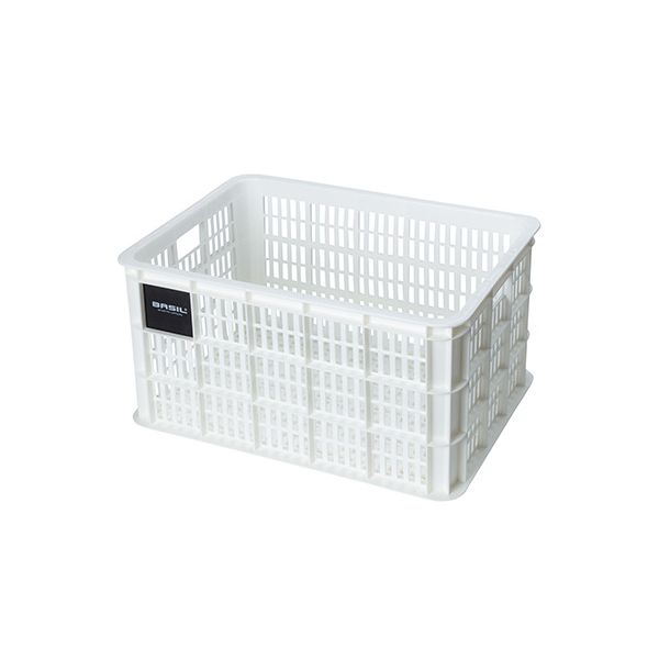 Basil fietskrat l - grand - 40 litres - blanc