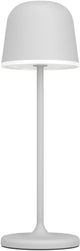 Lampe de table Eglo manièrea - variateur tactile - 34 cm - rechargeable (jusqu'à 38 heures d'éclairage) - aluminium - gris blanc - sans fil - intérieur et extérieur
