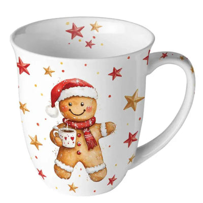 Mug Ambiente 400ml cacao et biscuit porcelaine dia.10x10,5cm