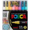Marqueur Posca Uni-Posca, AFM PC-3M, épaisseur de ligne 0,9-1,3 mm, fine, différentes couleurs, 8 boîte div 1