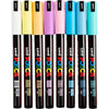 Marqueur Posca Uni-Posca, AFM PC-1MR, épaisseur de ligne 0,7 mm, extra-fine, différentes couleurs, 8 boîte div 1