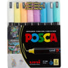 Marqueur Posca Uni-Posca, AFM PC-1MR, épaisseur de ligne 0,7 mm, extra-fine, différentes couleurs, 8 boîte div 1