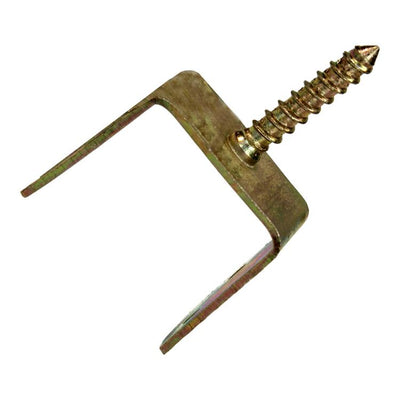 Mack 1069066 - Support d'écran tressé en U jaune galvanisé 37 mm | 10 pièces