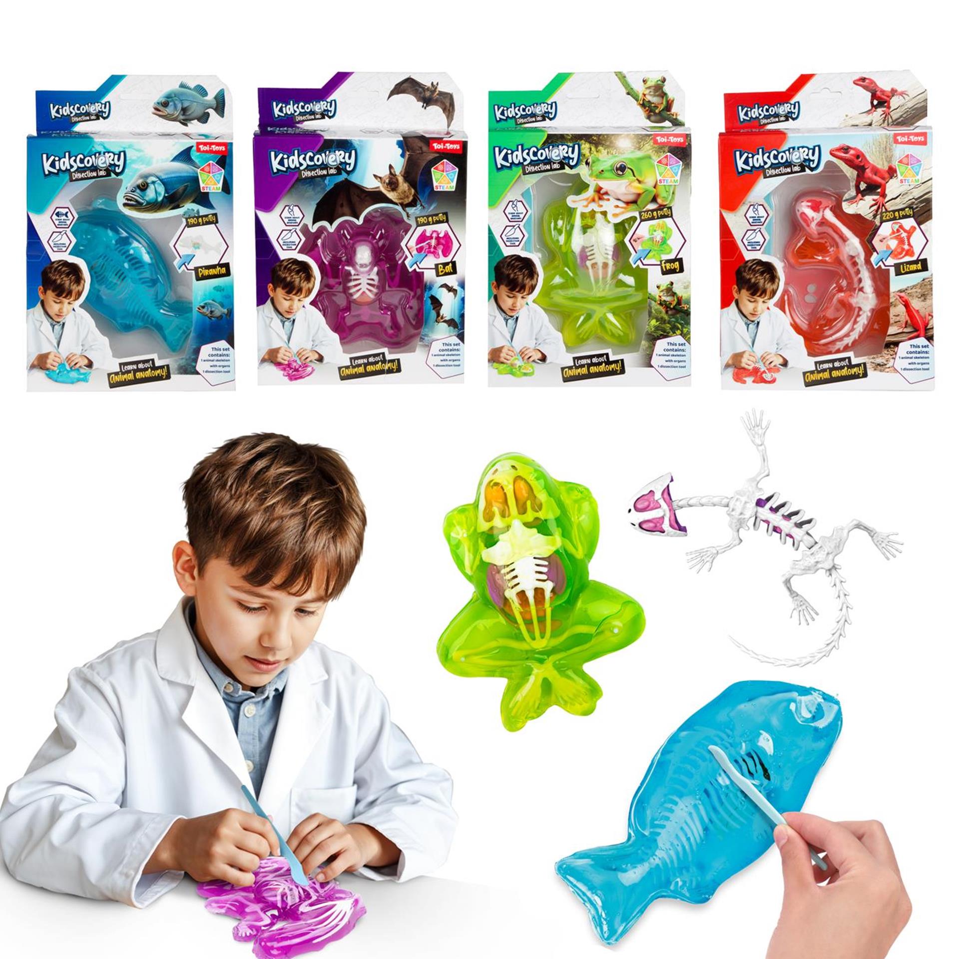 Toi-toys set d'excavation de slime animal avec outil