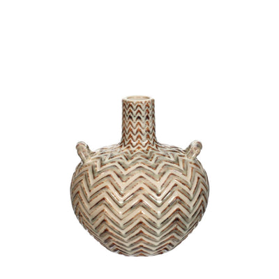 Idées vase 4 saisons Bali dia.16x18 cm crème