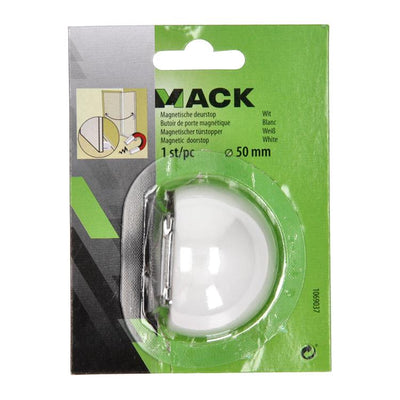 Mack 1069037 - butée de porte magnétique blanc ø 50 mm 1 pièce pièce | 6 pièces