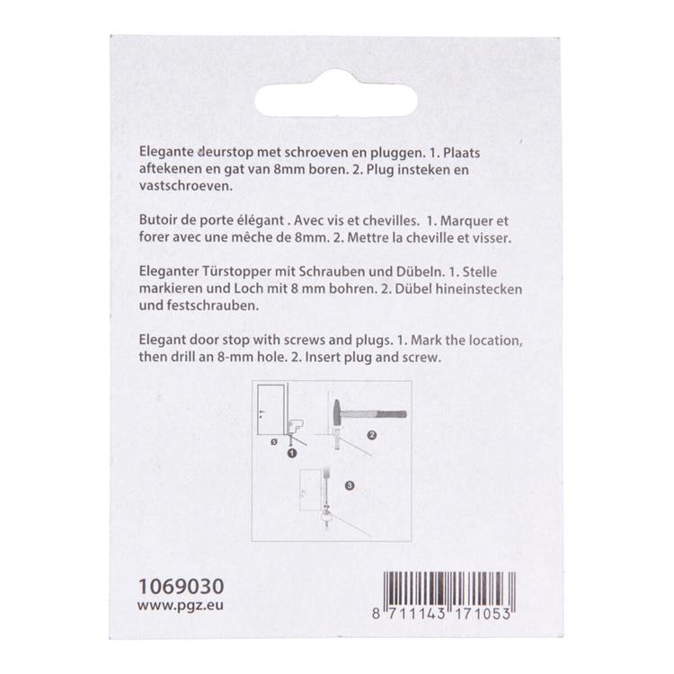 Mack 1069030 - butée de porte avec caoutchouc noir ø 30 mm 1 pièce pièce | 6 pièces