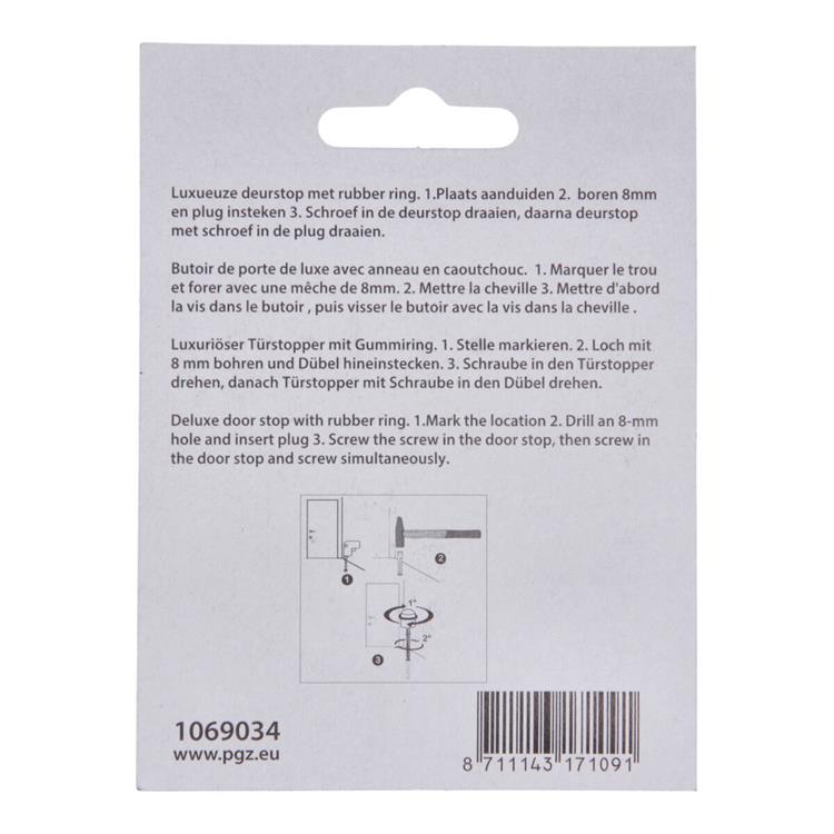 Mack 1069034 - modèle de cylindre d'arrêt de porte noir ø 20h30 mm 1 pièce pièce | 6 pièces