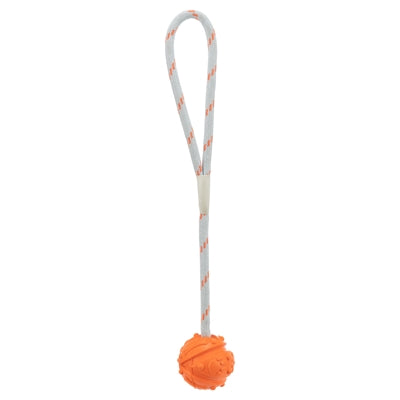 Boule de trixie sur corde assorti flottant en caoutchouc naturel