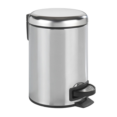Wenko 1065701 - poubelle leman 3 litres inox verre. | 1 pièce
