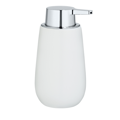 Wenko 1065595 - distributeur de savon. badi céramique blanc | 1 pièce