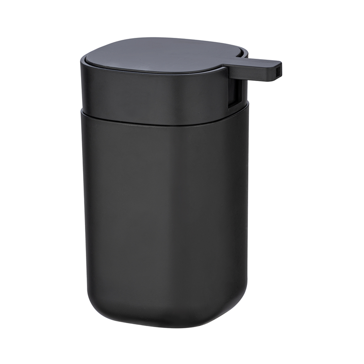 Wenko 1069580 - distributeur de savon Davos noir mat | 1 pièce
