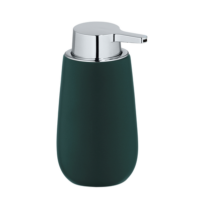 Wenko 1069565 - distributeur de savon. badi en céramique. gris foncé | 1 pièce