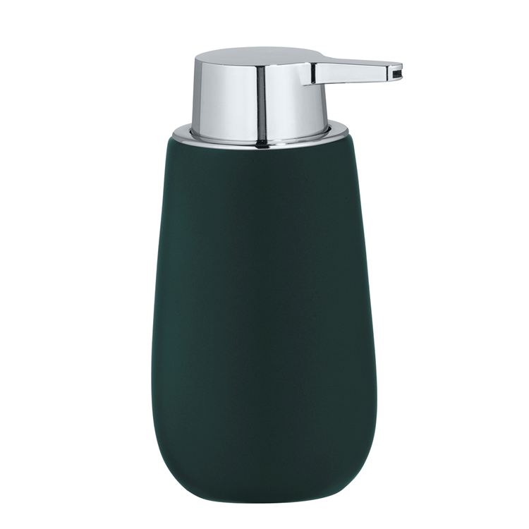 Wenko 1069565 - distributeur de savon. badi en céramique. gris foncé | 1 pièce