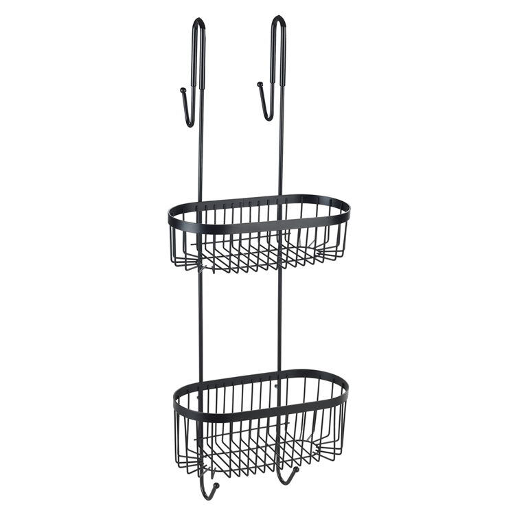 Wenko 1069611 - support de douche 2 couches serino noir | 1 pièce
