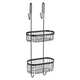 Wenko 1069611 - support de douche 2 couches serino noir | 1 pièce