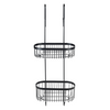 Wenko 1069611 - support de douche 2 couches serino noir | 1 pièce