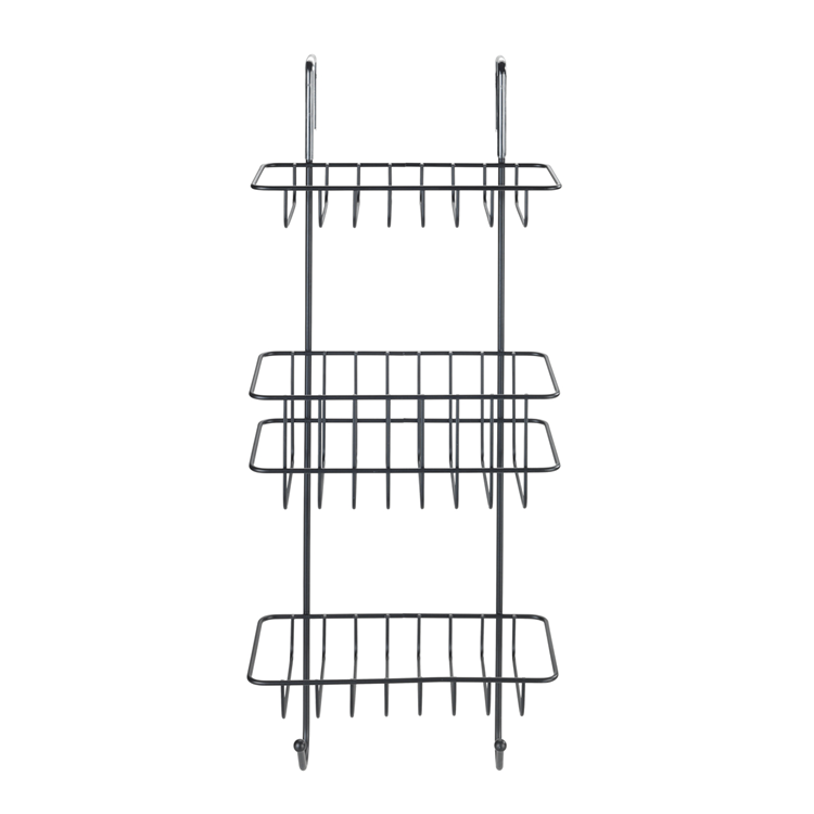 Wenko 1069610 - support de douche 3 couches revigo noir | 1 pièce