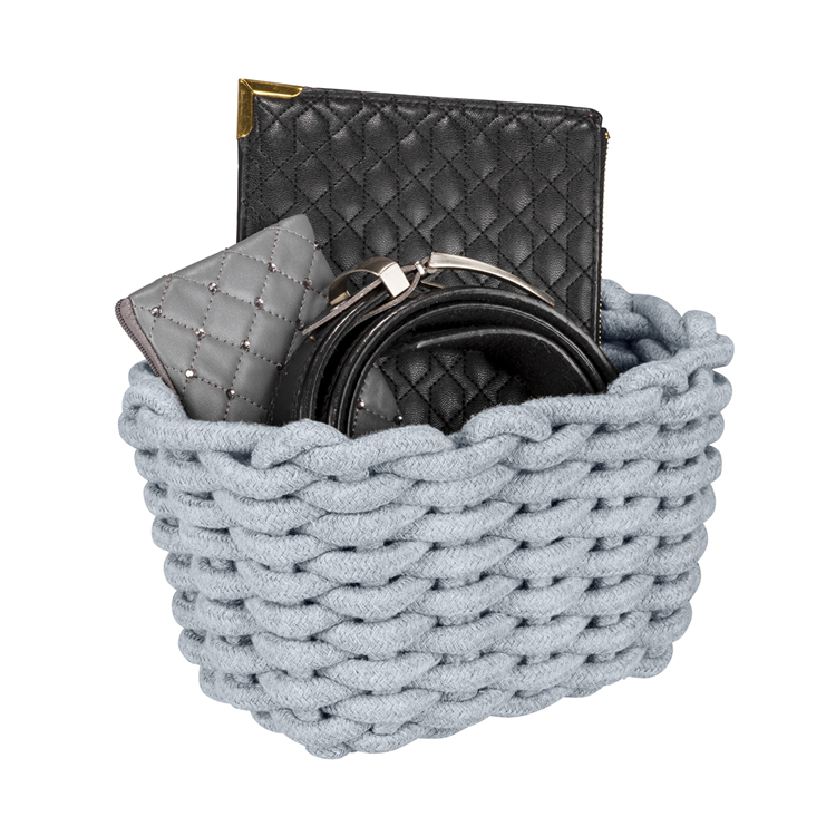 Wenko 1069558 - panier de rangement tia s gris | 1 pièce