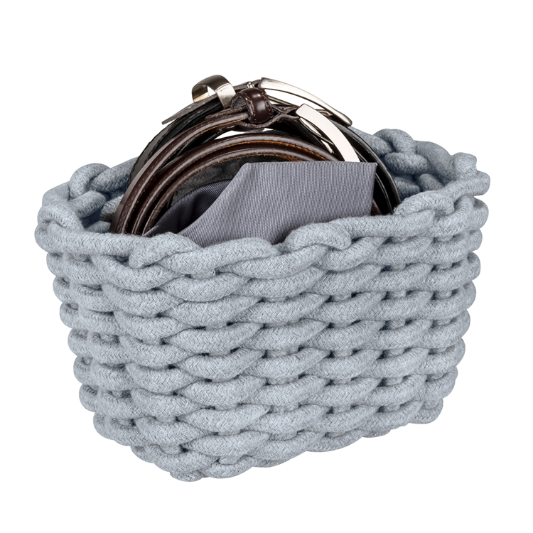Wenko 1069558 - panier de rangement tia s gris | 1 pièce