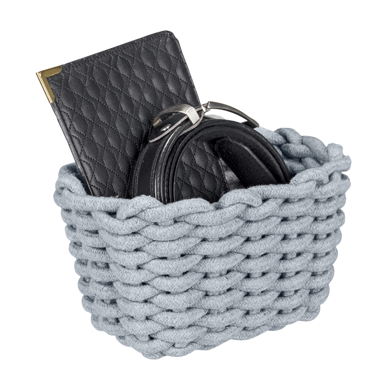 Wenko 1069558 - panier de rangement tia s gris | 1 pièce