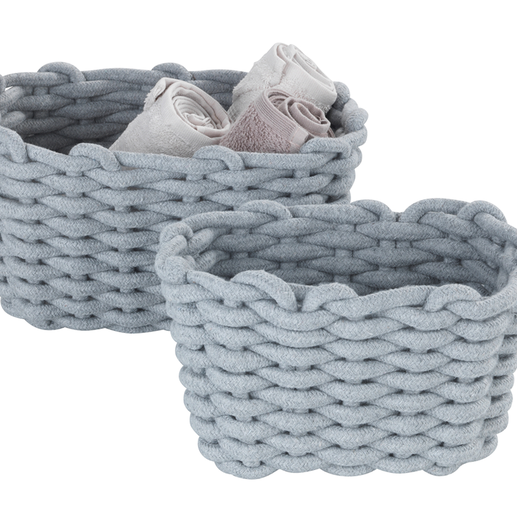 Wenko 1069558 - panier de rangement tia s gris | 1 pièce