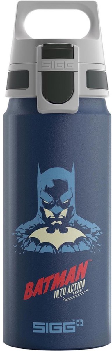 Gourde Sigg Batman en aluminium 0,6 l - adaptée aux enfants et étanche.