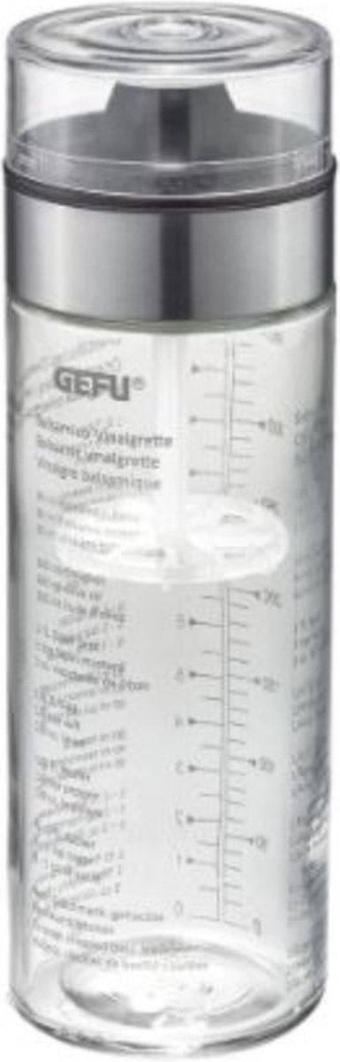 Gefu dressing shaker - flacon mélangeur pour vinaigrettes et sauces - 350 ml