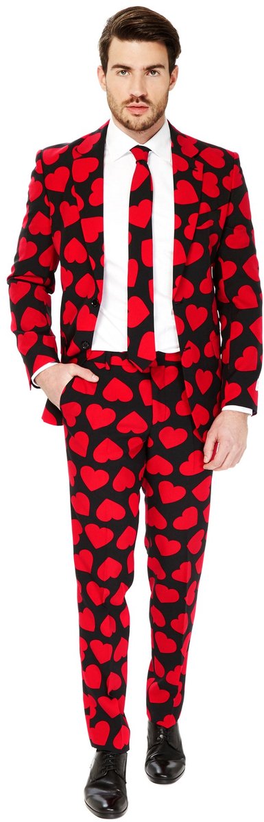 Opposuits roi de coeur - costume homme - costume - Saint-Valentin - rouge - vêtements de carnaval - taille 60
