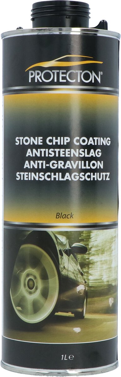 Protecton anti-gravillons - agent de protection pour pièces de carrosserie - effet anticorrosion - insonorisant - repeint - noir - 1 litre