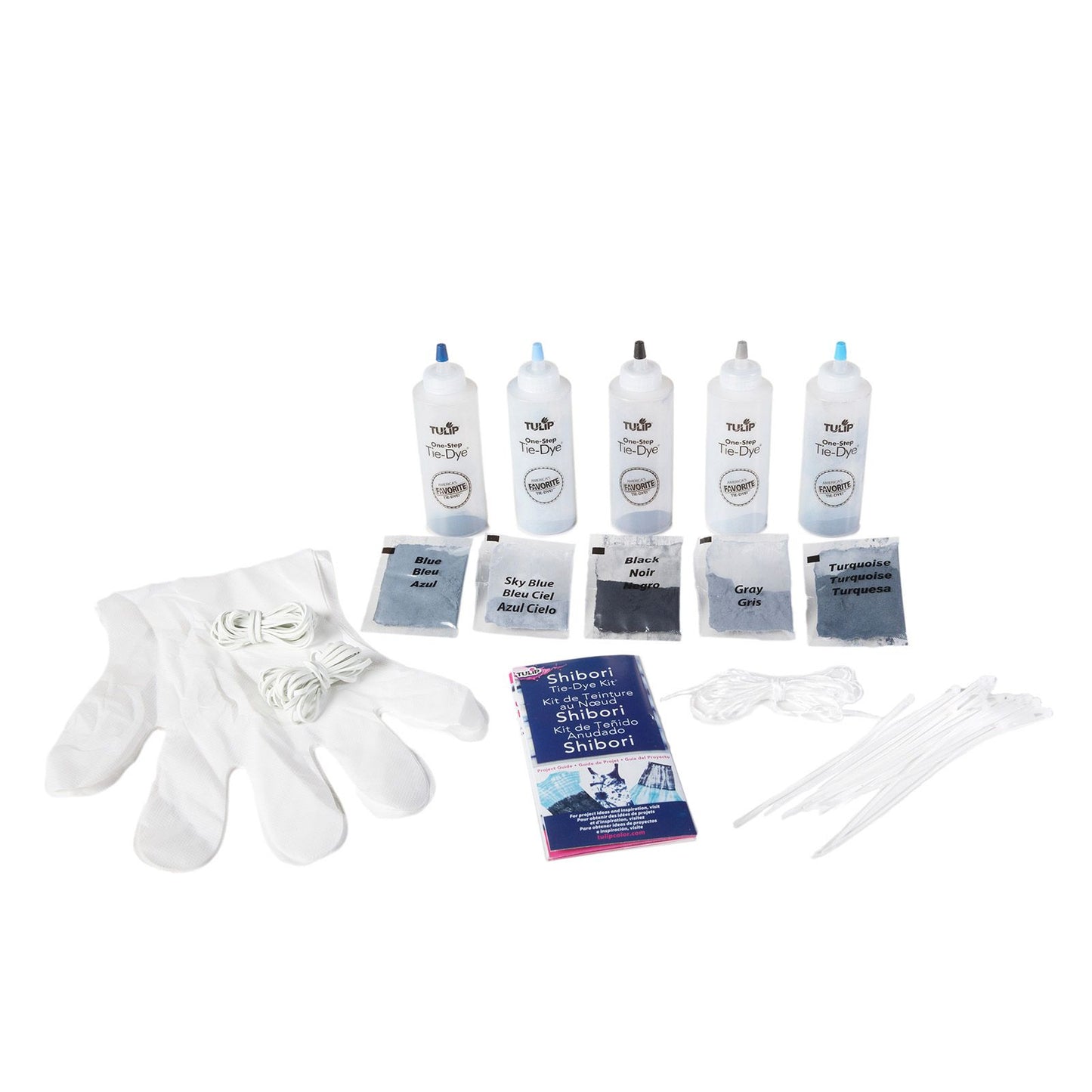 Tulipe tie dye tulipe en une étape • kit tie-dye 5 couleurs shibori