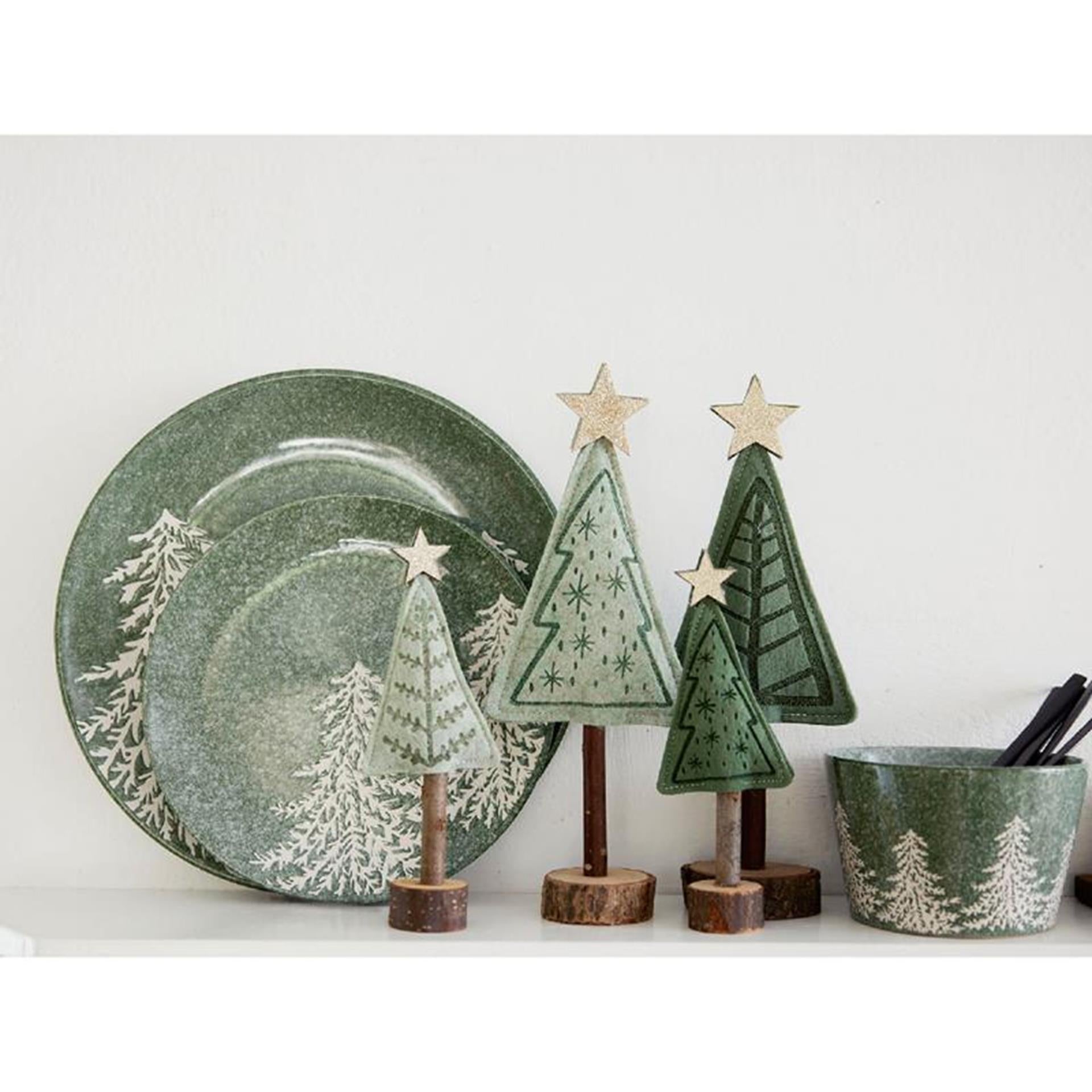 Decoris image Sapin de Noël feutre vert 20cm