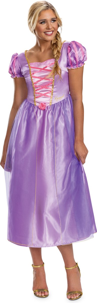 Déguisement princesse disney - robe emmêlée raiponce basic plus, taille s (4-6), adultes