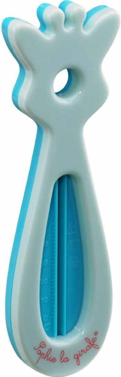 Thermomètre de bain Sophie la girafe - thermomètre à eau - dès 0 mois - 17,7 cm - bleu