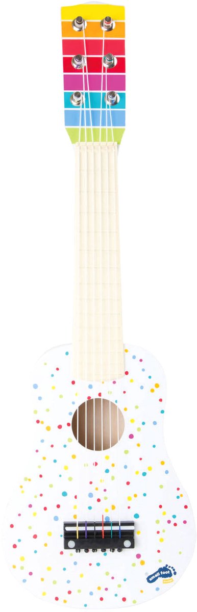 Guitare en bois à petit pied avec des points, 53 cm