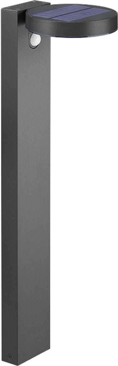 Rl vivez votre réalité lumineuse posadas - éclairage de poteau - anthracite - incl. 1x smd 4,5w - détecteur de mouvement - énergie solaire - solaire - sans fil - éclairage extérieur - ip44