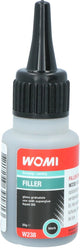 Womi filler w237 – 20 g noir – réparation plastique solide – finition élégante – adhérence durable