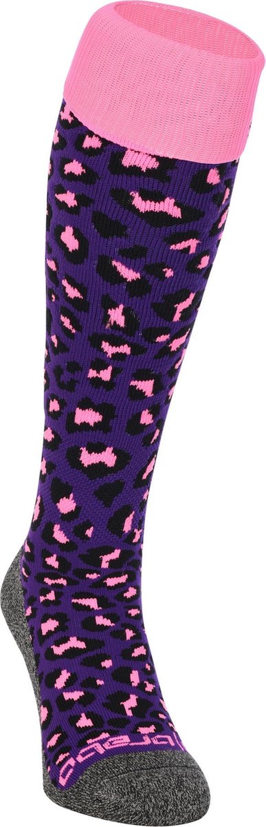 Brabo bc8450c chaussettes guépard violet chaussettes de sport unisexes - violet