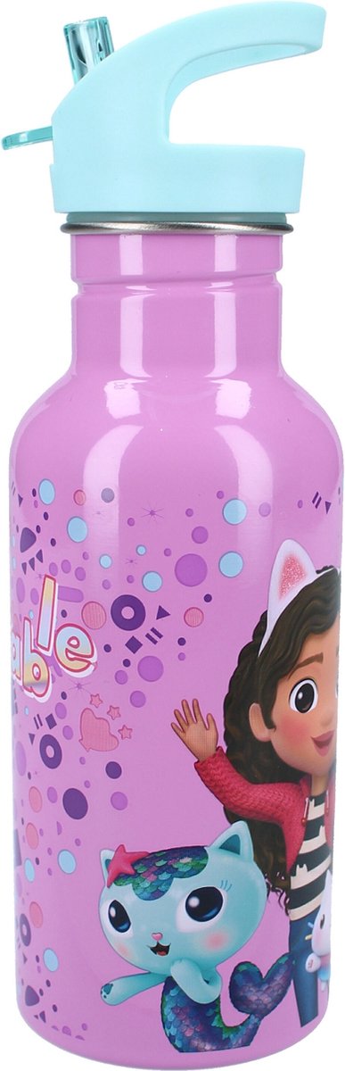 Vadobag Gourde et gobelet d'école Gabby's Dollhouse - rose - acier inoxydable - 500 ml