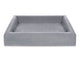 Housse de lit Bia en coton panier pour chien gris