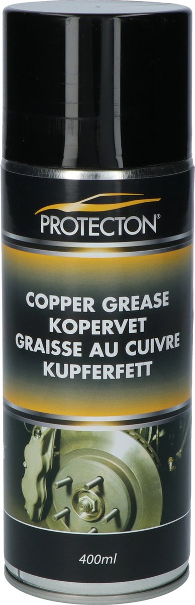 Graisse au cuivre Protecton - évite l'usure et le serrage des raccords vissés - haute stabilité thermique - résiste aux températures de - 40°c à + 1 100°c - effet anti-corrosion - 400ml