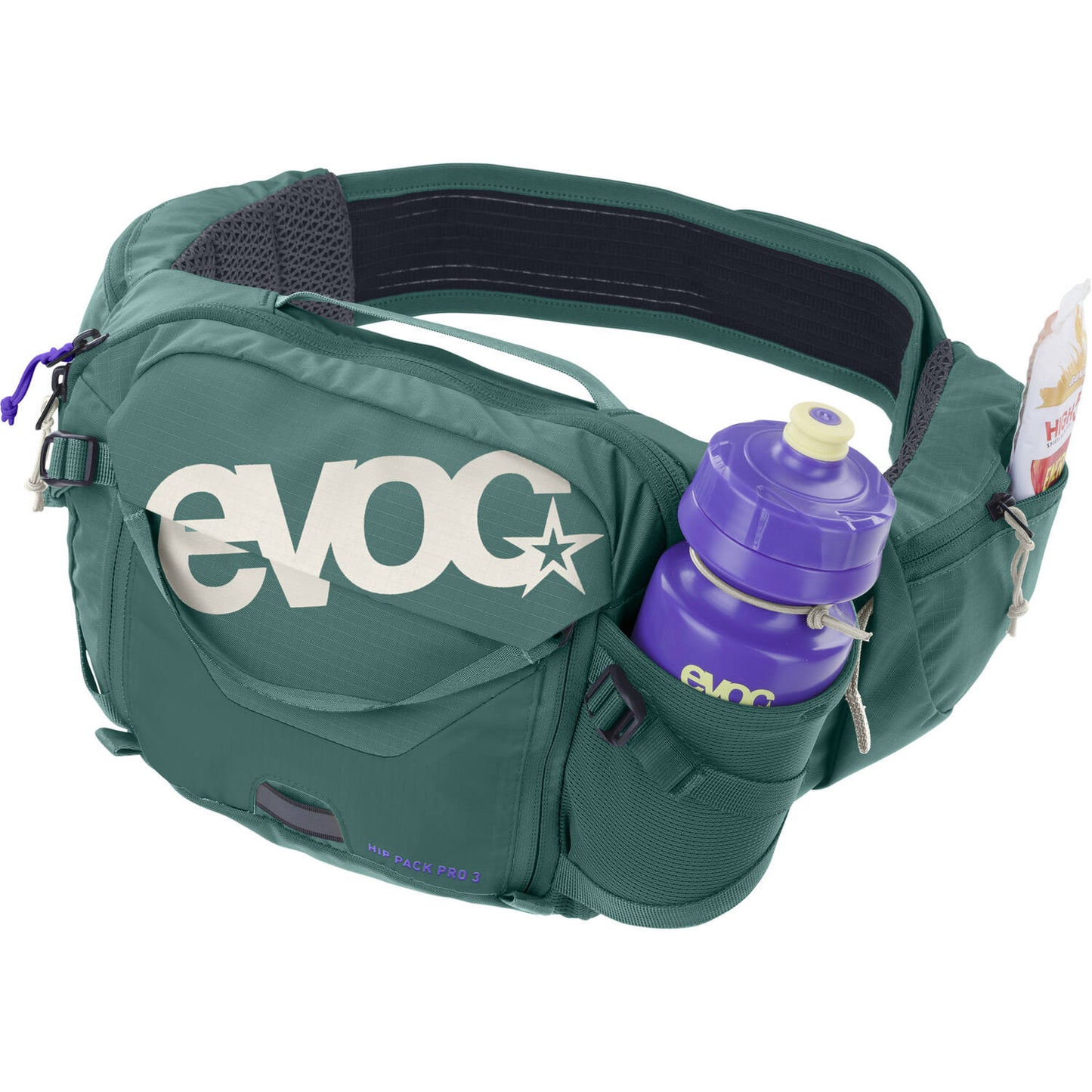Evoc - hip pack pro 3 bouteille vert 3l