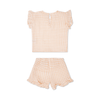 Sunset Grid | Girls blancs oranges Set Beach-Muslin