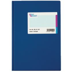 Livre de caisse König Ebhardt A5 148x210mm bleu ligné 96 feuilles par livre