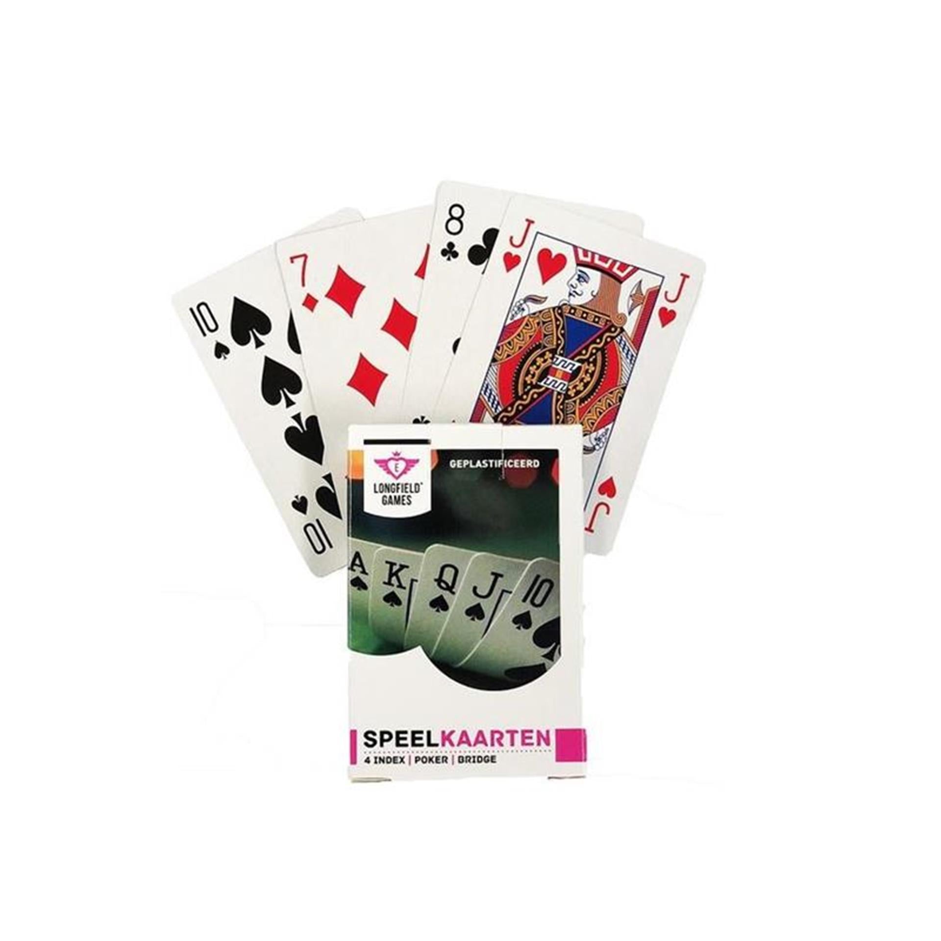 Cartes à jouer long champ plastisé